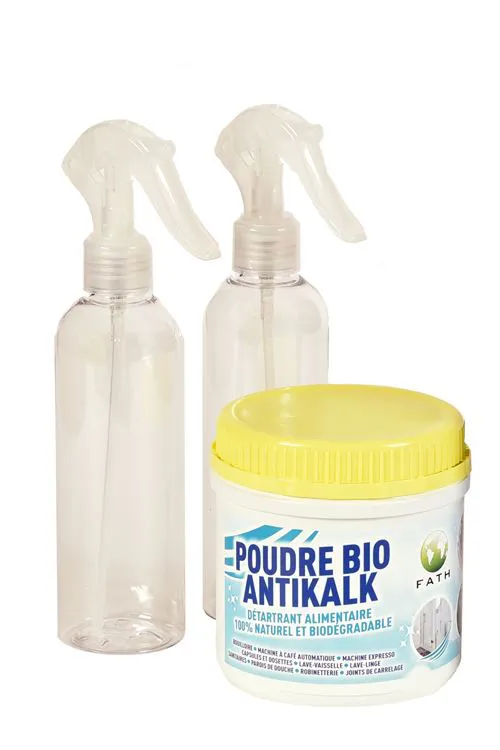 Poudre Bio Antikalk + 1 Pulvérisateur 500 ml