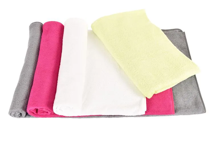 Drap de bain bambou framboise 150x90 cm New