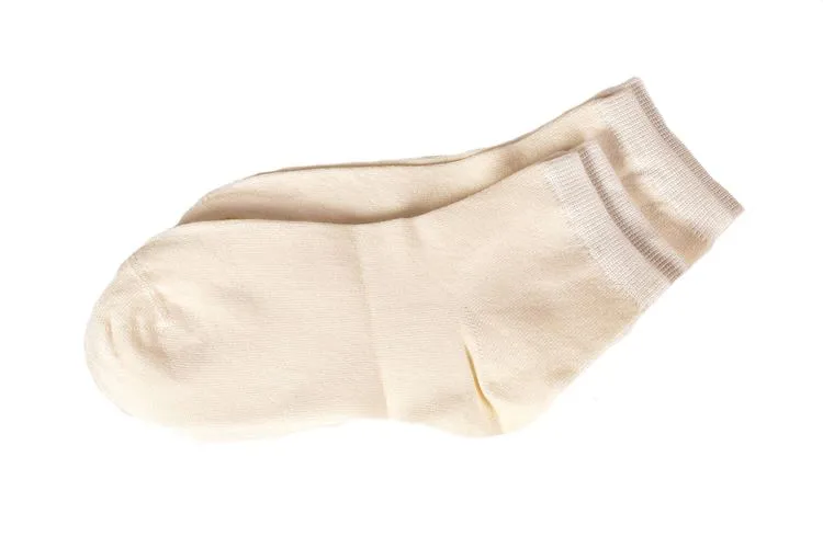 Lot 2 paires Chaussettes Fines Moyennes ecru 39-42