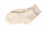 Lot 2 paires Chaussettes Fines Moyennes ecru 39-42