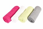 Lot de 2 serviettes fibre de bambou Fushia 50x90cm